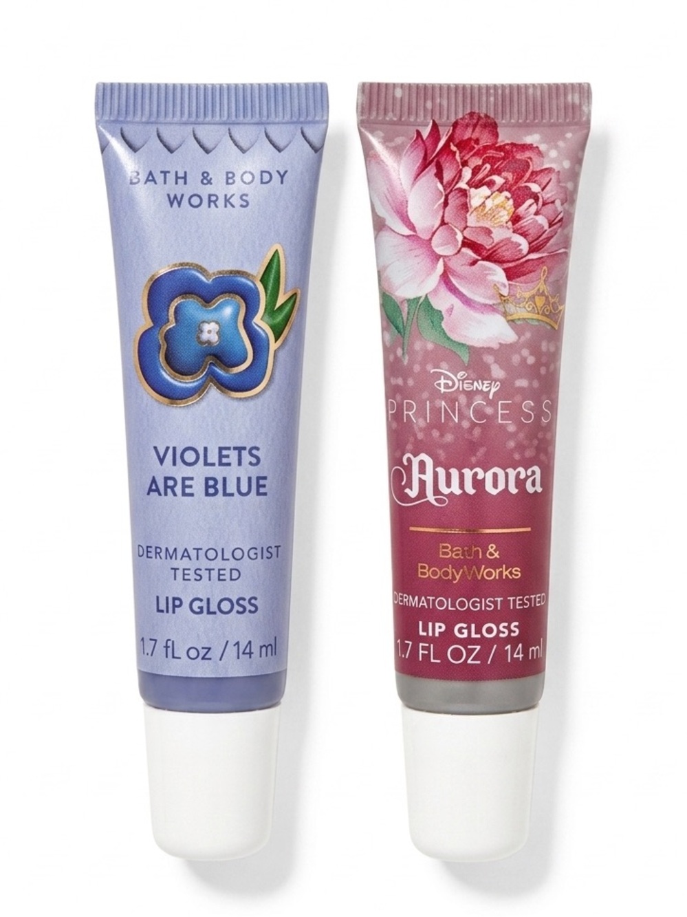 Bath & Body Works Violets Are Blue & Aurora Lip Gloss Duo